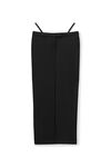 fitted long skirt in stretch tailoring