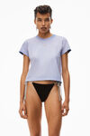 alexander wang puff logo shrunk tee in cotton jersey easter egg