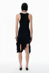 Alexander Wang black ブラック コットン デコンストラクテッド ミニドレス