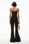 alexander wang wide leg pant in wool tailoring black