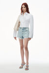 alexander wang bite 高腰短裤 pebble bleach
