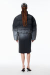 Alexander Wang silver/black 反光渐变色羽绒服