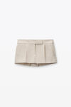 Alexander Wang feather tailored mini skort in wool tailoring