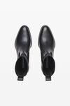 Alexander Wang black kane sock boot in leather