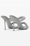 alexander wang julie 尼龙凉鞋 reflective grey