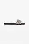 alexander wang anya水晶拖鞋 black