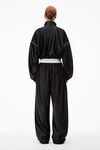 alexander wang 缎面平纹针织短款运动夹克 black