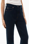 alexander wang ez 中腰直筒牛仔裤 clean bright indigo