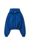 Alexander Wang washed scuba blue blue bubble logo hoodie