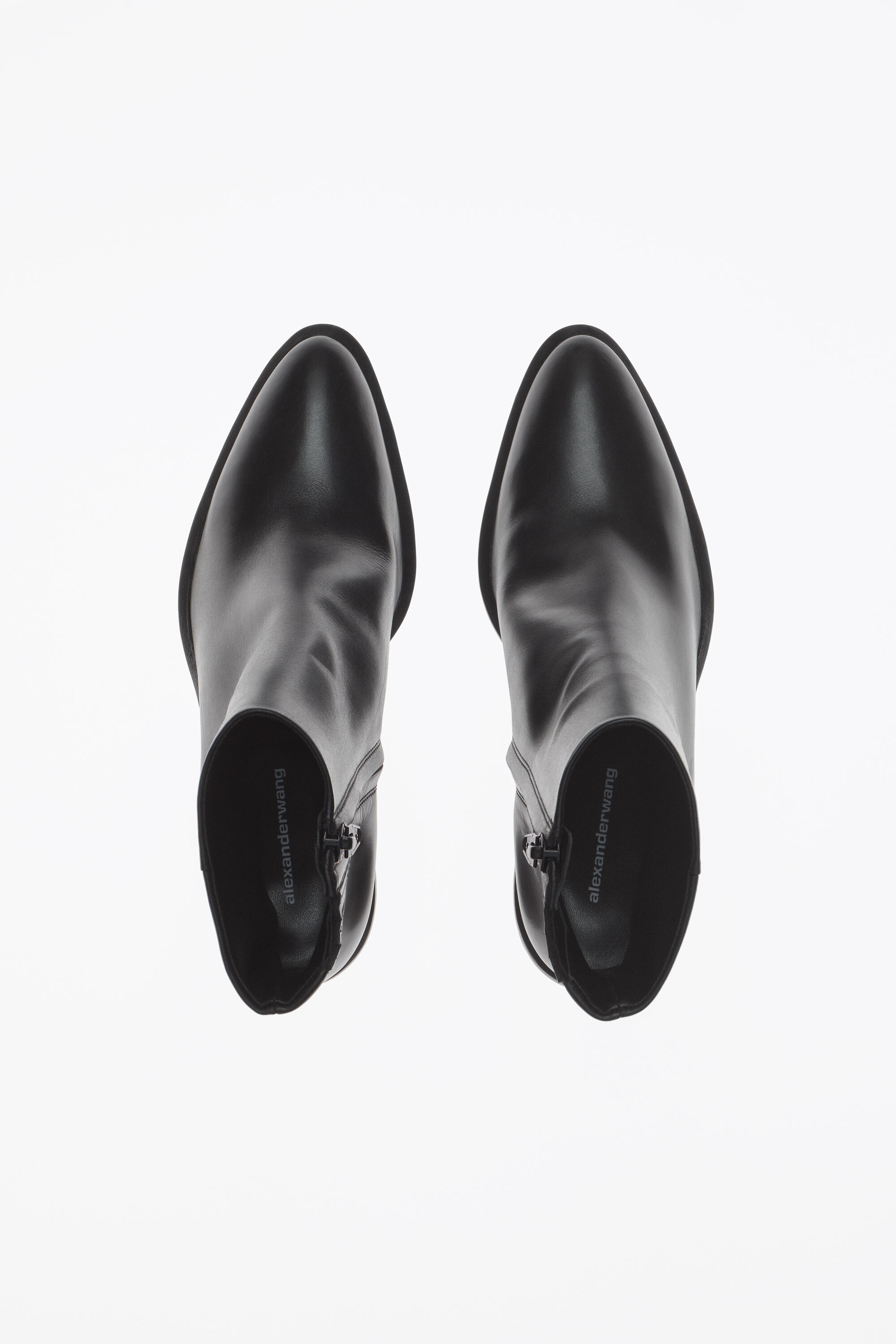 alexander wang booties rose gold