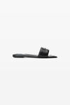 Alexander Wang black vy slide sandal in lambskin