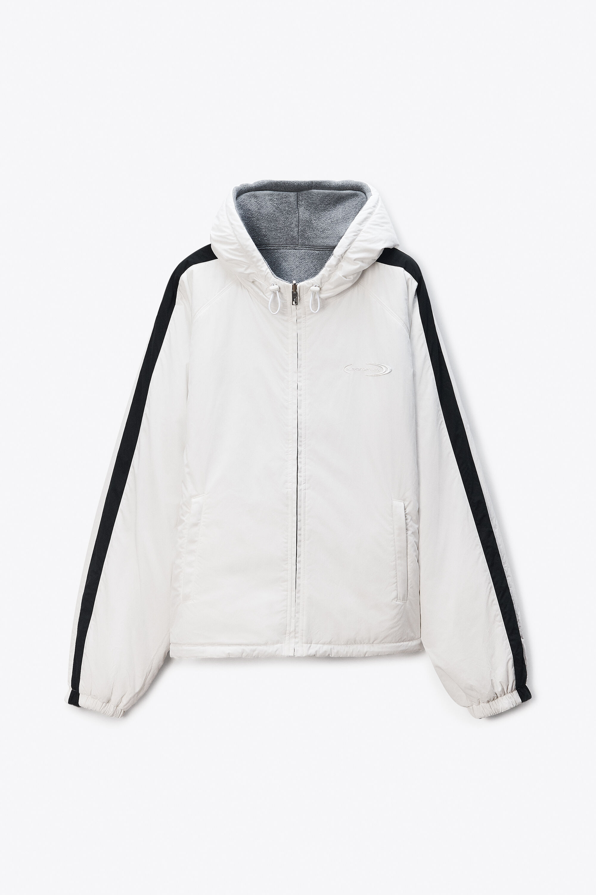 最新値下げ【ALEXANDER WANG】REVERSIBLE HOODIE M Unisex Reversible Raglan Hoodie in BLACK | alexanderwang®