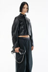 Alexander Wang black 黑色斜纹棉铰接式长裤