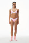 alexander wang thong in ribbed jersey light pink
