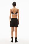 Alexander Wang black cotton relaxed-fit short