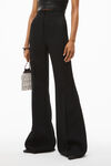 alexander wang wide leg pant in wool tailoring black