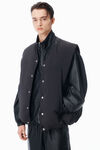 Alexander Wang black moto puffer vest