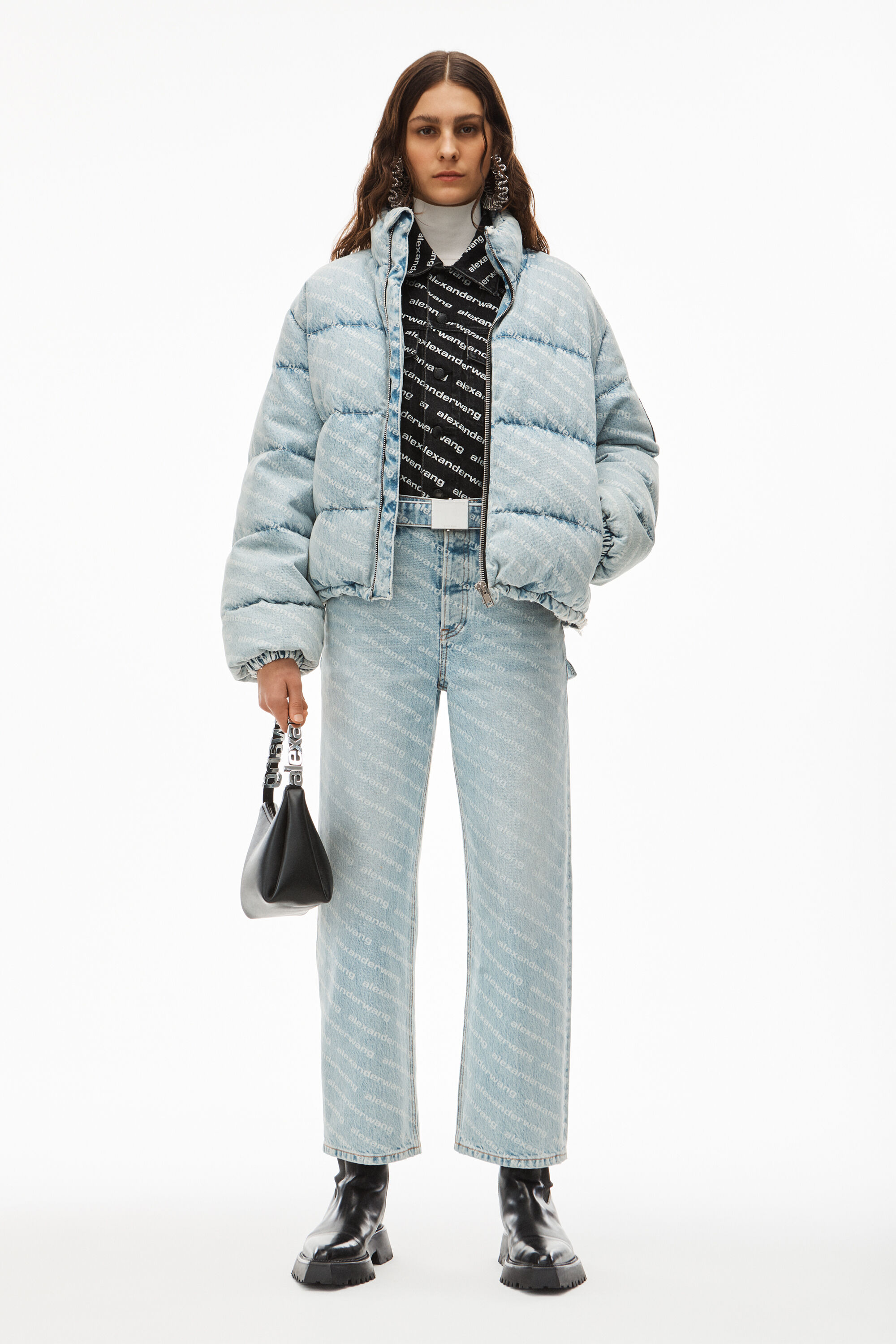 alexanderwang PUFFER JACKET IN LOGO 