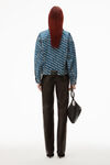 Alexander Wang deep blue/white game logo jacket in denim