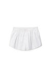 Alexander Wang white boxer bianchi con perline trasparenti termoapplicate