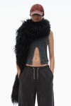 Alexander Wang washed caviar sweatpant in cotton terry with crystal hotfix drawcord