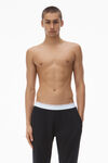 Alexander Wang black crystal hotfix jogger pant in waffle knit