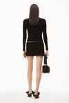 alexander wang ストレッチニット タートルネックトップス black
