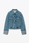 alexander wang デニム ウェーブカフ トラッカージャケット vintage medium indigo