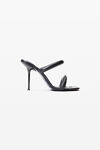 Alexander Wang black julie 羔羊皮管状凉鞋
