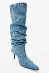 VIOLA 65 SLOUCH BOOT IN WASHED DENIM