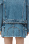 Alexander Wang vintage light indigo oversize trucker jacket in cotton denim