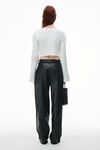Cropped Pullover With Dropped Shoulder
