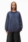 alexander wang コンパクトジャージー ロングスリーブ tシャツ grape navy