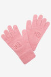 gants à logo en relief en laine extensible