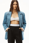 Alexander Wang black plissierte twillhose mit hohem bund