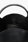 Alexander Wang black rex small bucket bag in lambskin leather