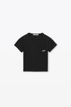 alexander wang essential 平纹针织布短袖 t 恤 black