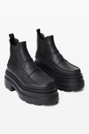 Alexander Wang black carter 75mm ankle platform boot in rubber