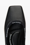 Alexander Wang black billie flat in leather