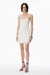Alexander Wang soft white white crystal hotfix cami dress