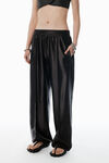 Alexander Wang black black satin faille sweatpants