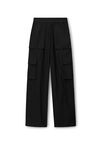 alexander wang logo waistband cargo  rave pant  black