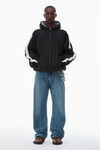 Alexander Wang black unisex reversible raglan hoodie
