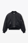 Alexander Wang black 徽标刺绣飞行员夹克