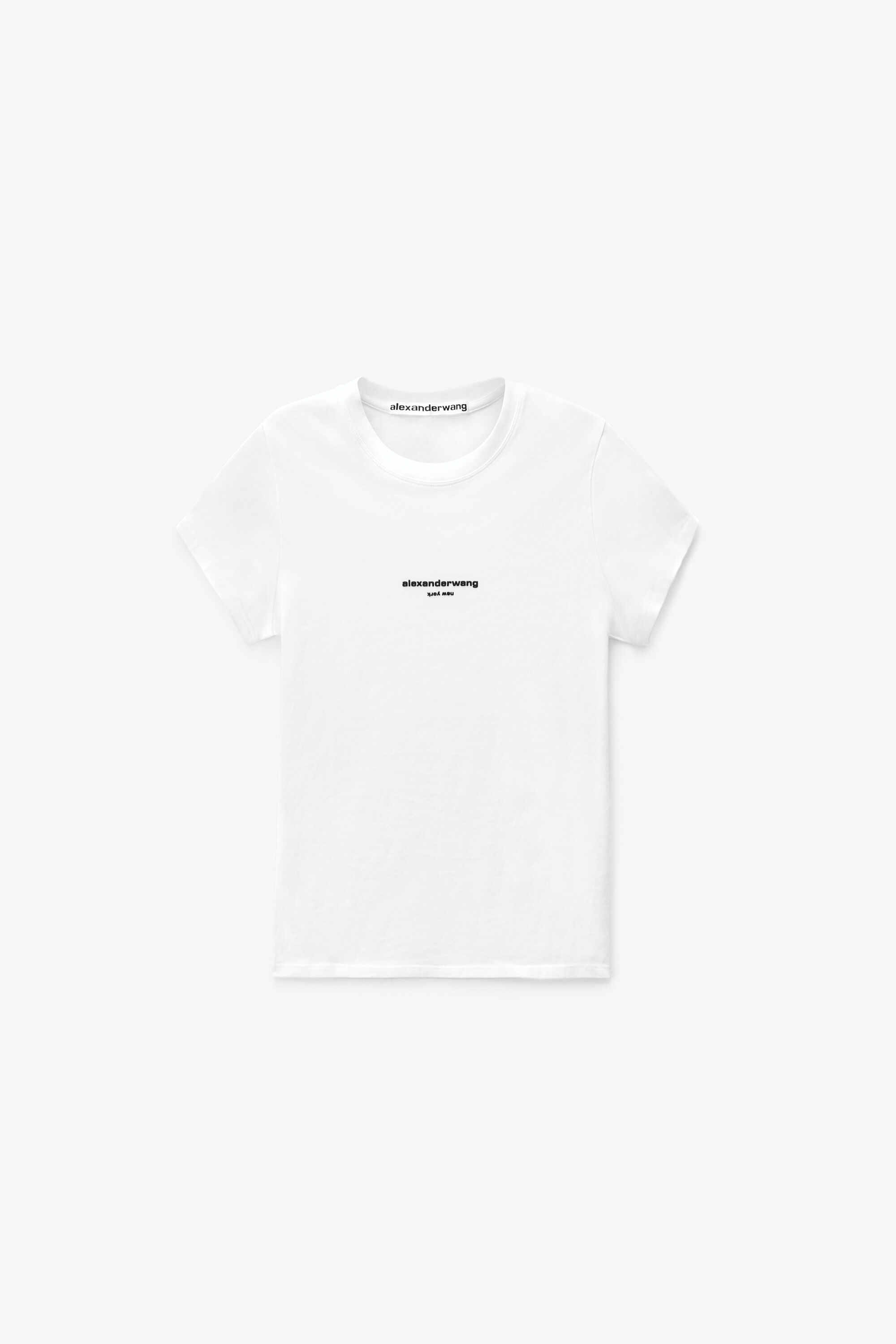 alexanderwang ホワイトTシャツ alexanderwang アレキサンダーワング ロゴプリント フィットTシャツ