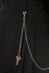 Alexander Wang black black cotton pants with key hardware