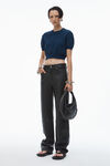Alexander Wang black sac à poignée twyst en cuir à mémoire de forme