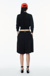 Alexander Wang black high-frequency stacked logo cardigan in merino wool