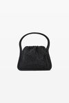 Alexander Wang black ryan small bag in crystal hotfix