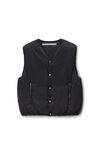 Alexander Wang black moto puffer vest
